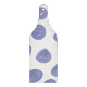 Purple And White Dots Circle Pattern カッティングボード (正面)