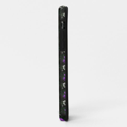 Purple and White Floral Case-Mate iPhoneケース (裏面/左)