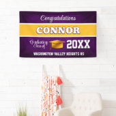 Purple and Yellow Graduation Party 横断幕 (インサイチュ)