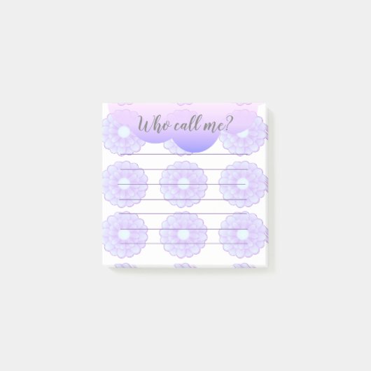 Purple Anemoneは私をポストイットノートと呼ぶ ポストイット (正面)