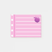 Purple Apple Pinkノート ポストイット (正面)