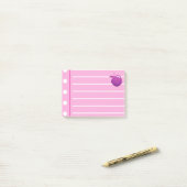 Purple Apple Pinkノート ポストイット (デスク上)