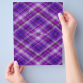 Purple Argyle Bulk Scrapbook Paper Pages チラシ (手)