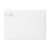 Purple Argyle Frogs ラップアラウンドラベル (正面)