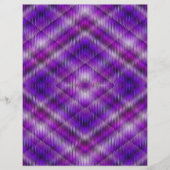 Purple Argyle Scrapbook Paper 2-Sided Page (正面)