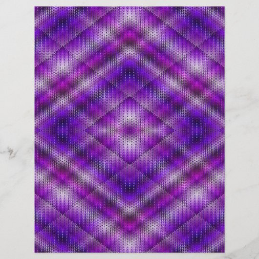Purple Argyle Scrapbook Paper 2-Sided Page (正面)