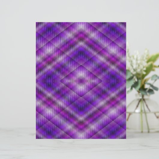 Purple Argyle Scrapbook Paper 2-Sided Page (スタンド正面)