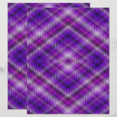 Purple Argyle Scrapbook Paper 2-Sided Page (正面/裏面)
