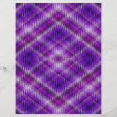 Purple Argyle Scrapbook Paper 2-Sided Page (裏面)