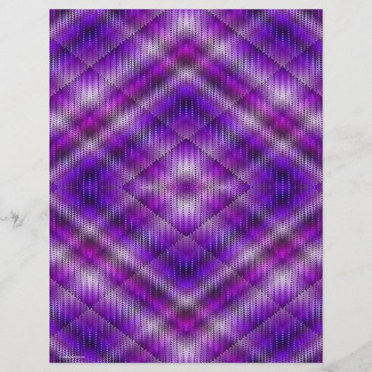 Purple Argyle Scrapbook Paper 2-Sided Page (裏面)