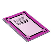 Purple Art Deco Birthday Book ノートブック (右側)
