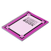 Purple Art Deco Birthday Book ノートブック (左側)