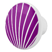 Purple Art Deco Design セラミックノブ (右)