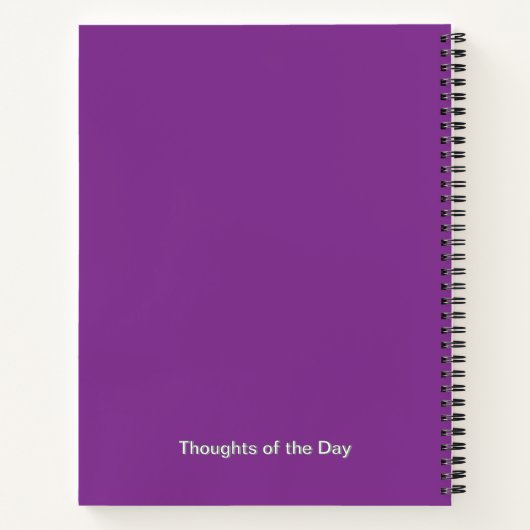 Purple Aster Flower Journal パーソナライズされた - ノートブック (裏面)