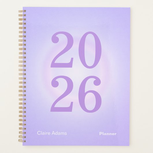 Purple Aura Big Year Planner プランナー手帳 (正面)