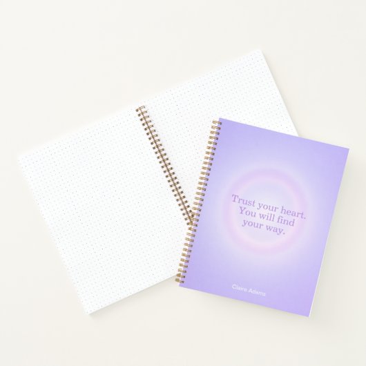 Purple Aura Message Notebook ノートブック (内部)