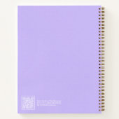 Purple Aura Message Notebook ノートブック (裏面)