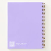 Purple Aura Swatch Angel Number Notebook ノートブック (裏面)
