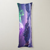 Purple Aurora Nightscape Body Pillow ボディピロー (裏面 (縦))