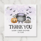 Purple Baby is Brewing Halloween Baby Square フェイバータグ (正面)