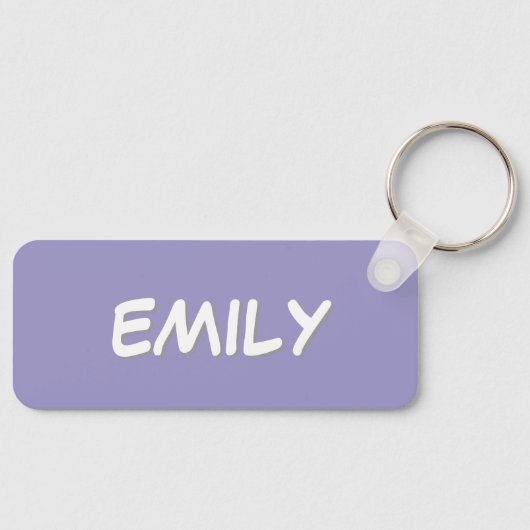 Purple Backpack Tag キーホルダー (正面)