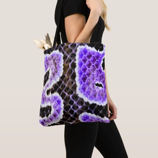 Purple Ball Python Tote Bag – Wild トートバッグ (クローズアップ)