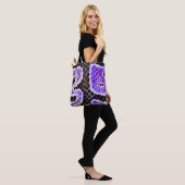 Purple Ball Python Tote Bag – Wild トートバッグ (モデル)