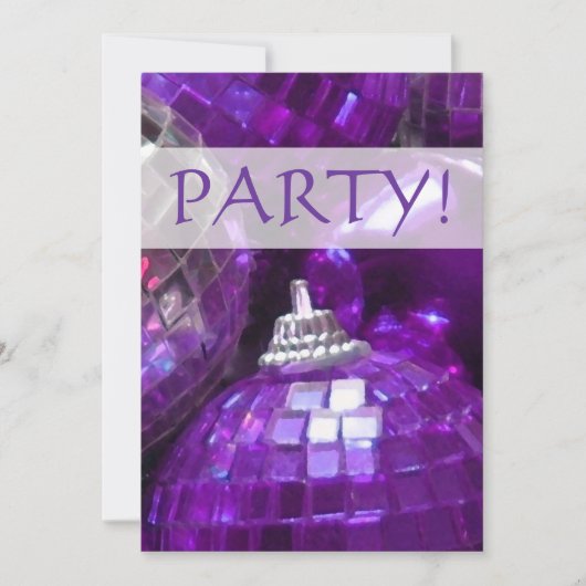 Purple Baublesの「パーティー!」への招待 招待状 (正面)