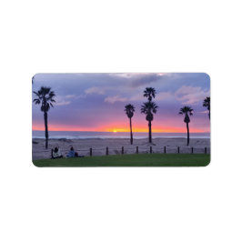 Purple Beach Sunset  ラベル