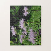 Purple Bee Balm Flowers Photo 絵画's ジグソーパズル (縦)
