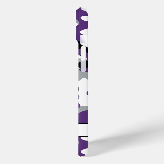 Purple Black Camouflage Personalized Case-Mate iPhoneケース (裏面 / 左)