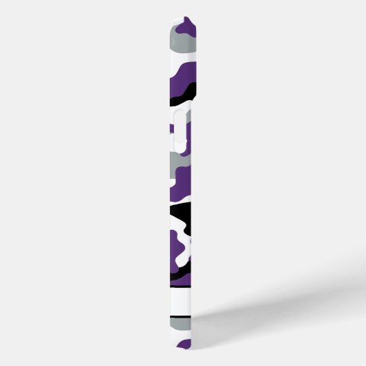 Purple Black Camouflage Personalized Case-Mate iPhoneケース (裏面 / 右)