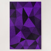 Purple black geometric mesh pattern ジグソーパズル (縦)