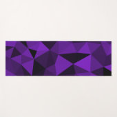Purple black geometric mesh pattern ヨガマット (正面(横))