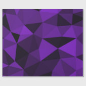 Purple black geometric mesh pattern ラッピングペーパー (フラット)