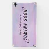 Purple Black Gradient Modern Coming Soon Promo  横断幕 (縦)