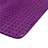 Purple Black Weave Pattern カッティングボード (角)