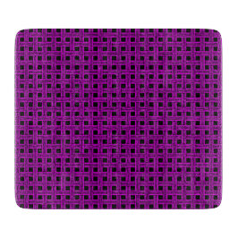 Purple Black Weave Pattern カッティングボード