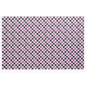 Purple Black White Checkered Pattern Design  ファブリック (ヤード)