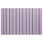 Purple Black White Stripes Pattern Design  ファブリック (ヤード)