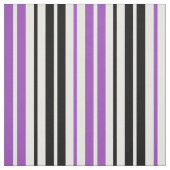 Purple Black White Stripes Pattern Design  ファブリック (見本)
