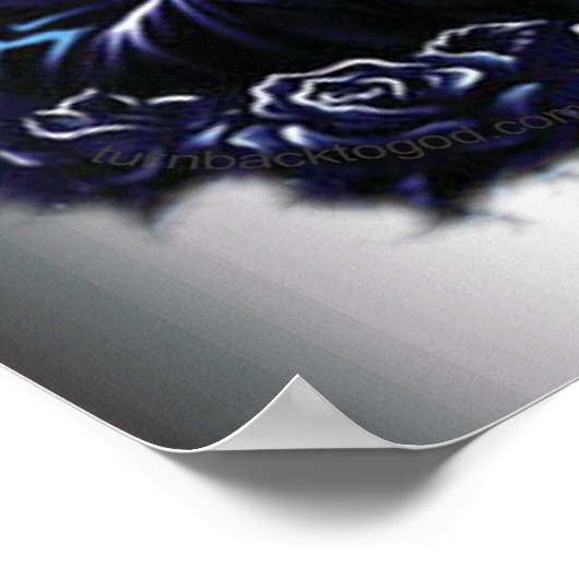 Purple Blessed Virgin Mary Print ポスター (角)