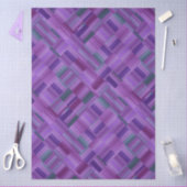 Purple Block Design 薄葉紙 (クラフト)