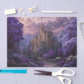Purple Blossom Epic Gothic Fantasy Castle 薄葉紙 (クラフト)