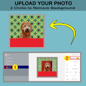 Purple Blue Modern Photo Gift Puppy Dog Lover Mom  トートバッグ