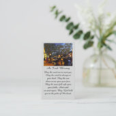 Purple Blue Orange In Loving Memory Remembrance 名刺 (スタンド正面)