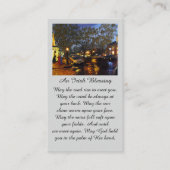 Purple Blue Orange In Loving Memory Remembrance 名刺 (正面)