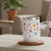 Purple Blue Pink Boho Wildflower