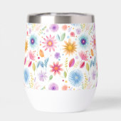 Purple Blue Pink Boho Wildflower (背面)