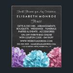 Purple, Blue & Pink Hydrangea Chalkboard Floristry チラシ<br><div class="desc">Purple,  Blue & Pink Hydrangea Chalkboard Floristry Advertising Flyer by The Business Card Store.</div>